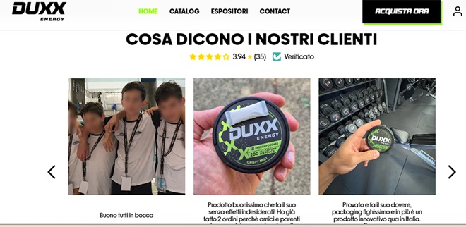 Duxx bambini su sito